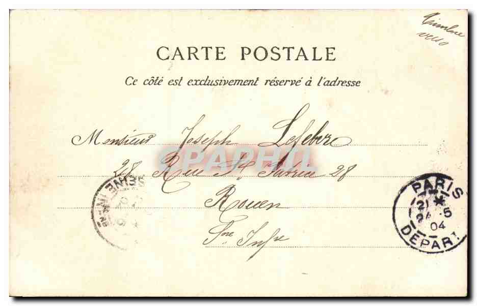 Paris CPA College de France — Rückseite
