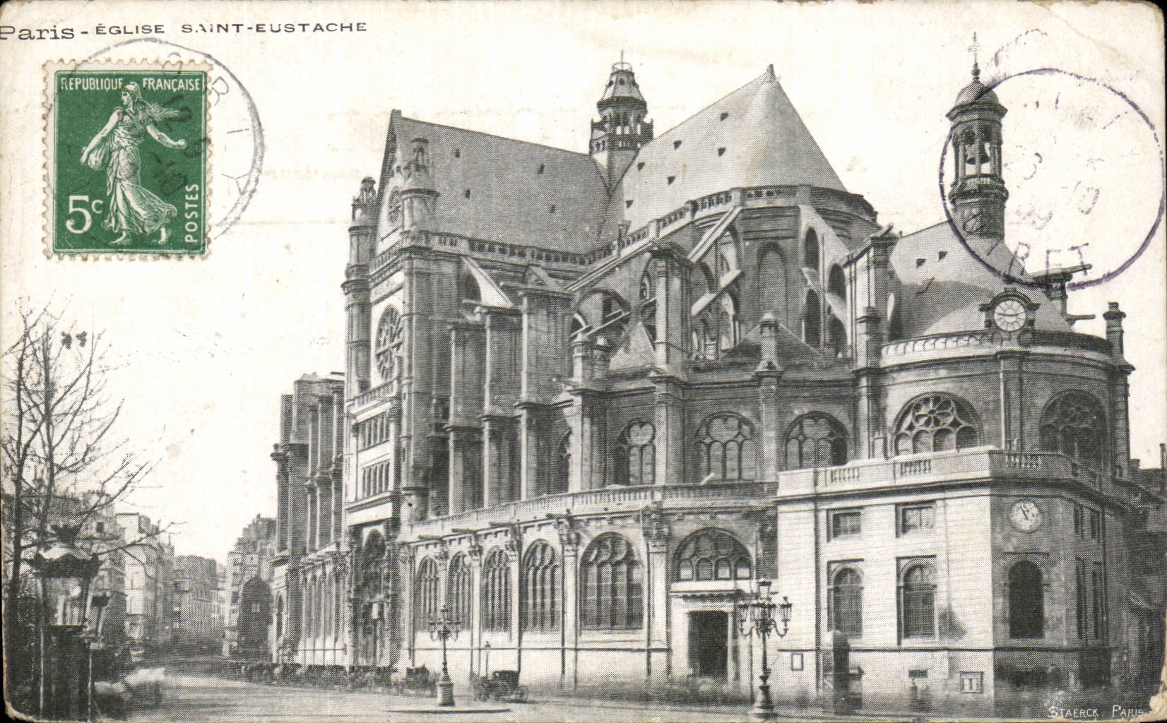 Paris CPA Eglise Saint Eustache