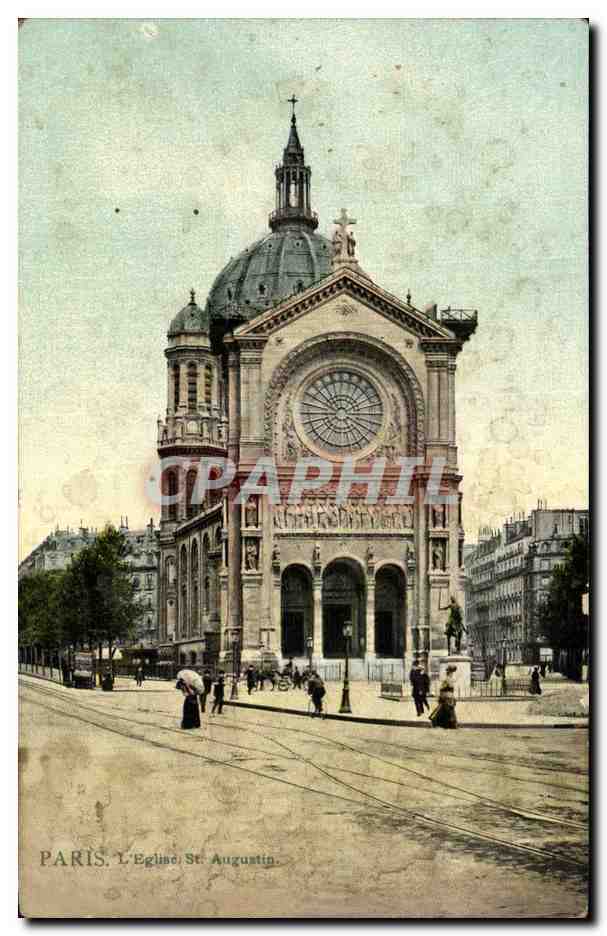 Paris CPA Eglise Saint Augustin