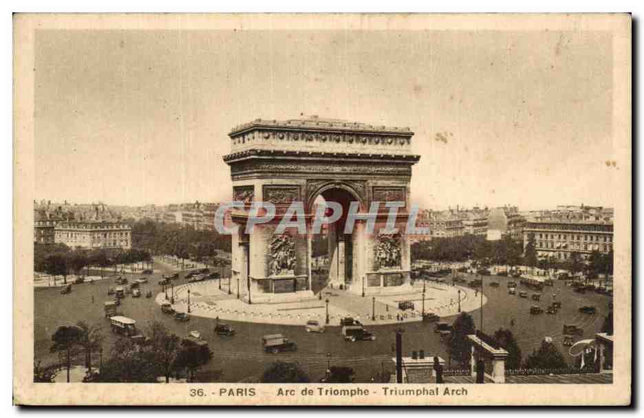 CPA Paris Arc de triomphe 