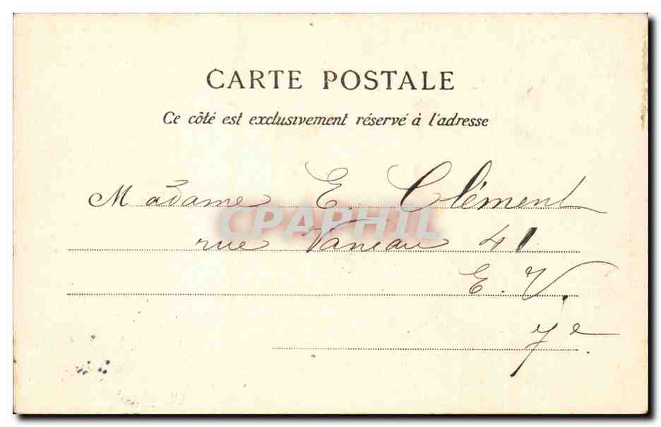CPA Paris Arc de triomphe de l'EToile — Verso