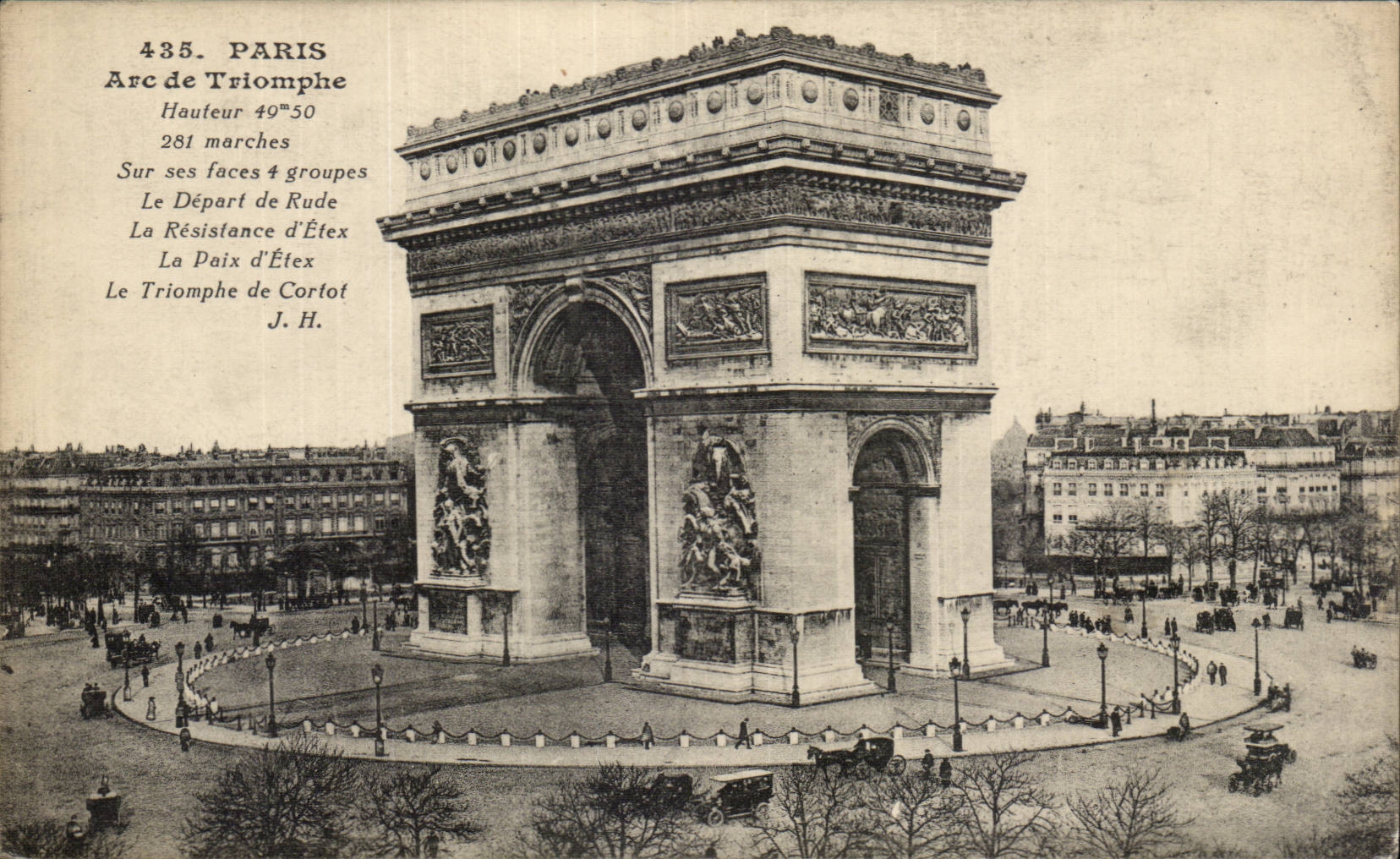 CPA Paris Arc de triomphe de l'Etoile