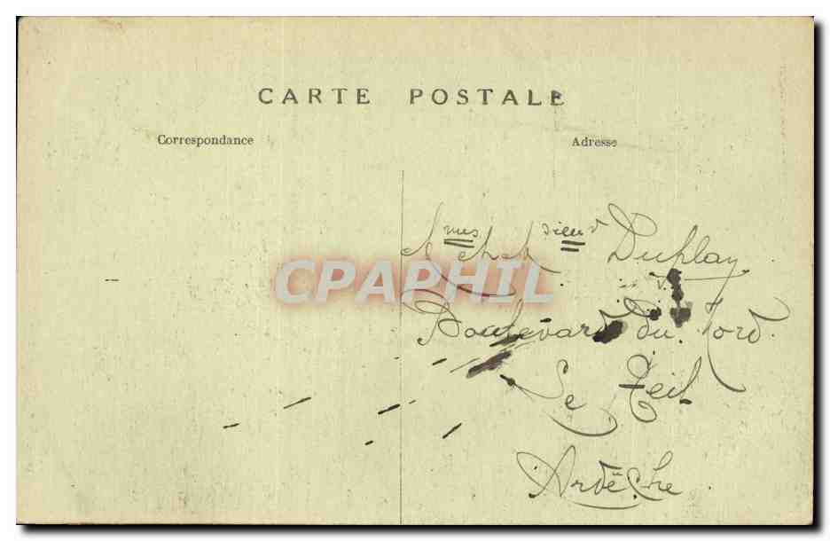 CPA Paris Tombe du soldat inconnu sous l'arc de triomphe  — Rückseite