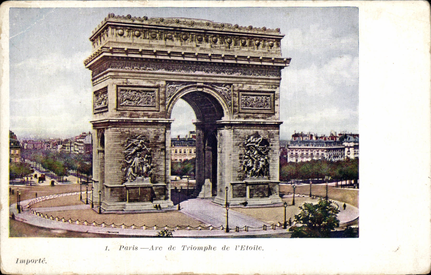 CPA Paris Arc de triomphe de l'etoile