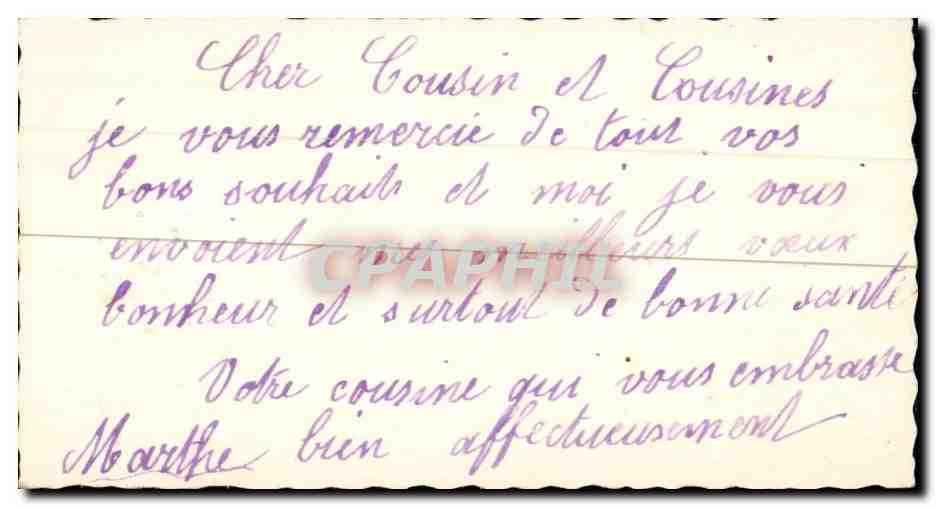 CPA Fantaisie Bonne annee — Rückseite