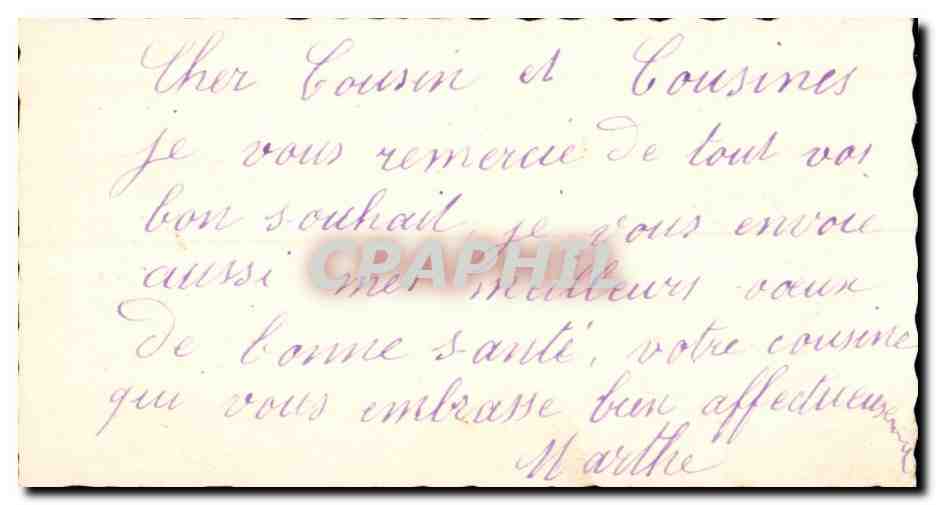 CPA Fantaisie Bonne annee — Rückseite
