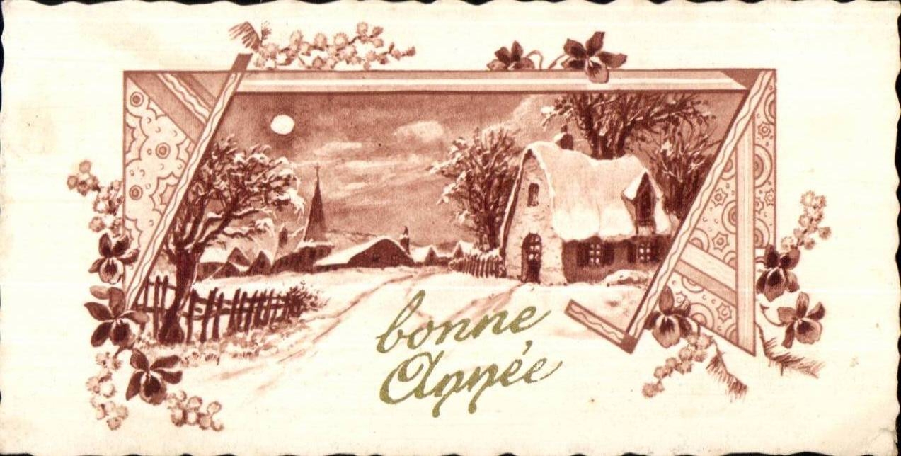 CPA Fantaisie Bonne annee