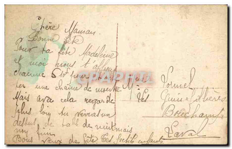 CPA Fantaisie Enfant — Rückseite