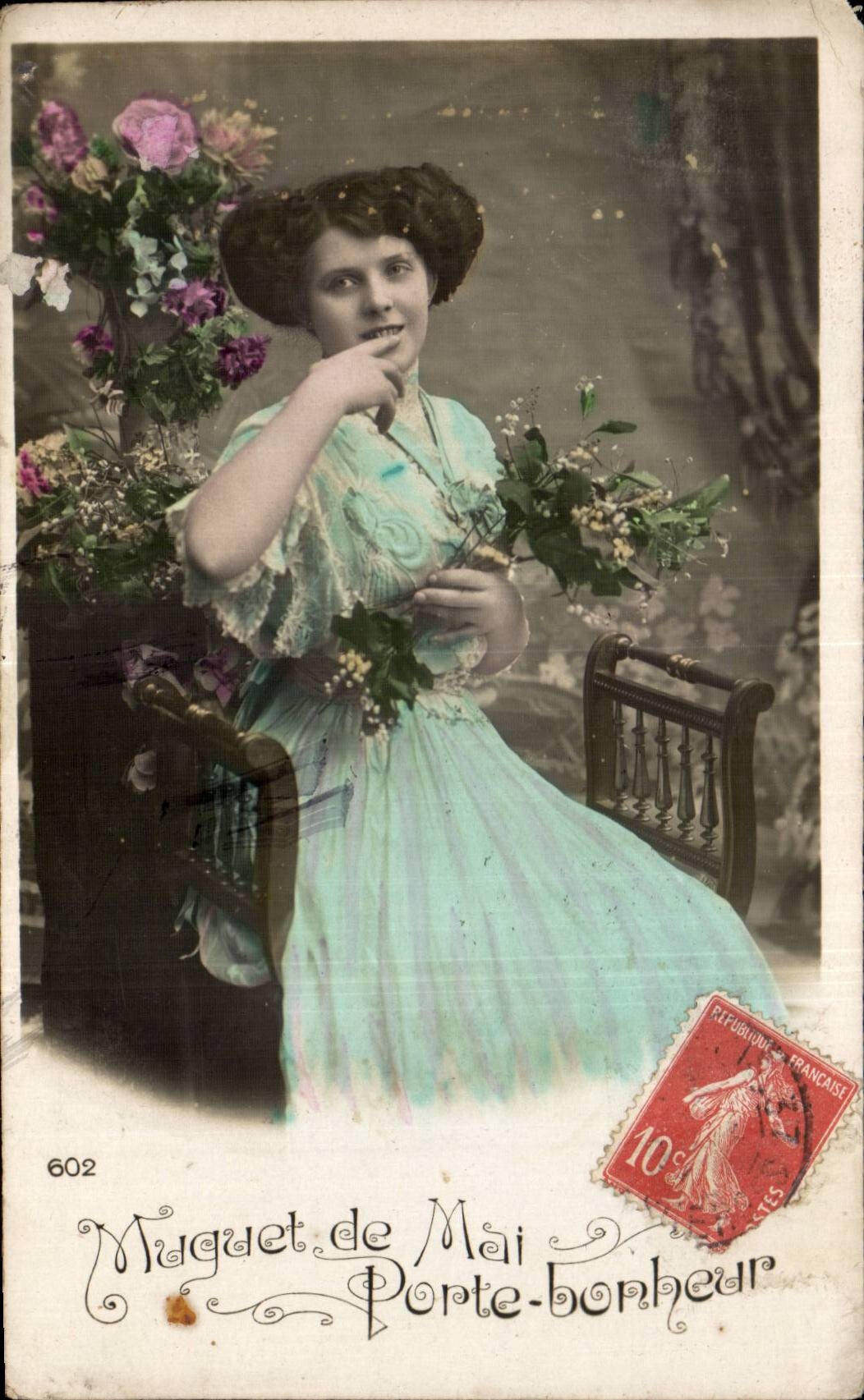 Muguet de Mai — Glückssymbol — Verlag Porte-Bonheur, Nr. 602