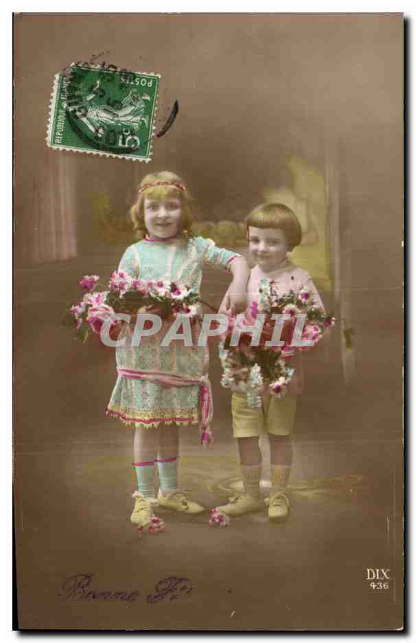 CPA Fantaisie Enfants Bonne fete