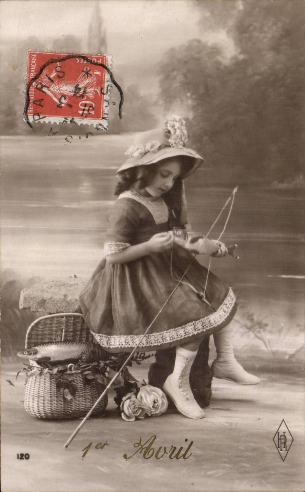 CPA Fantaisie Enfant 1er avril