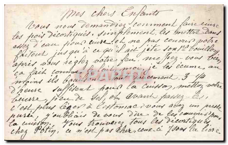 CPA Fantaisie Enfant 1er avril — Verso