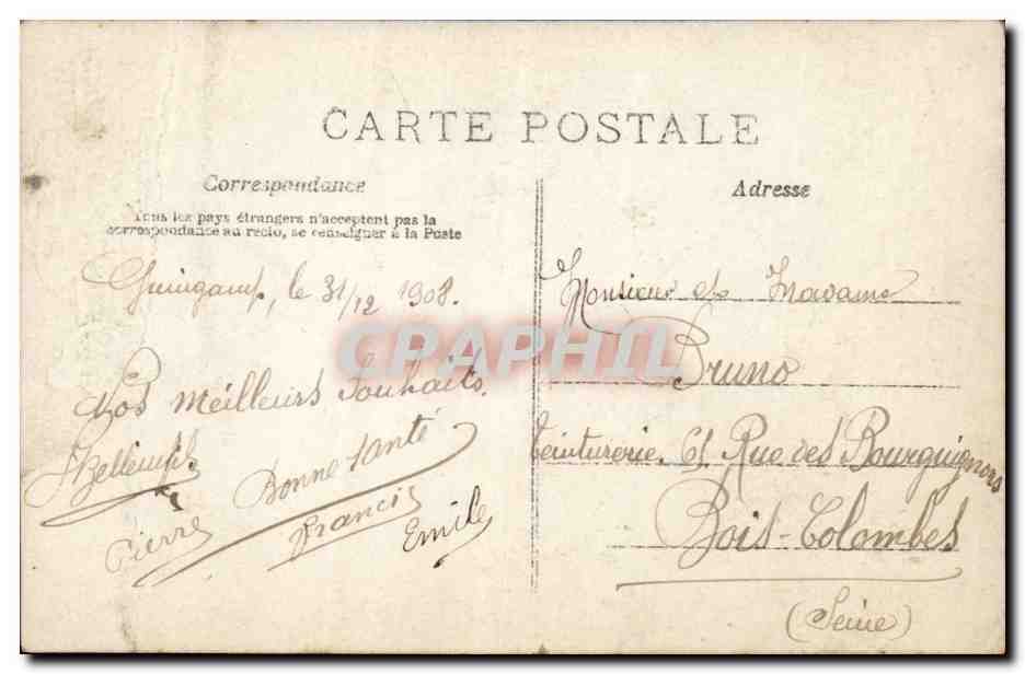 Fiesta de la Buena Año — A.N. París, n°674 — Reverso