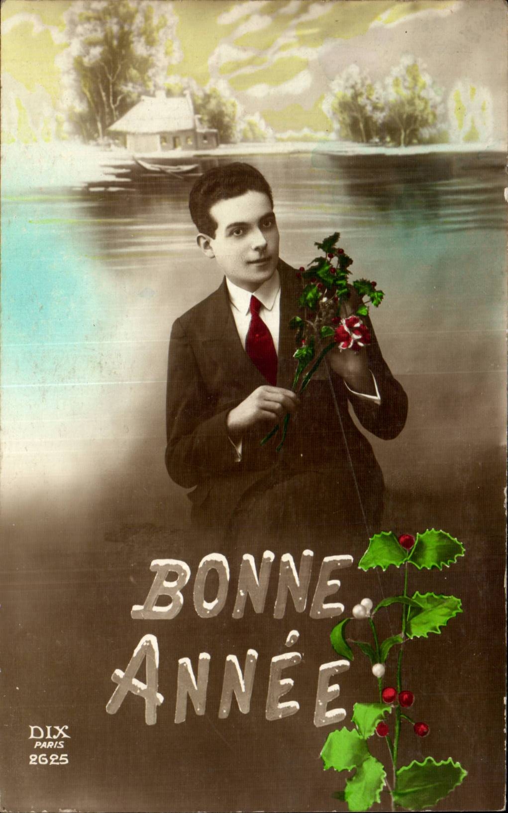 CPA Fantaisie Homme Bonne annee
