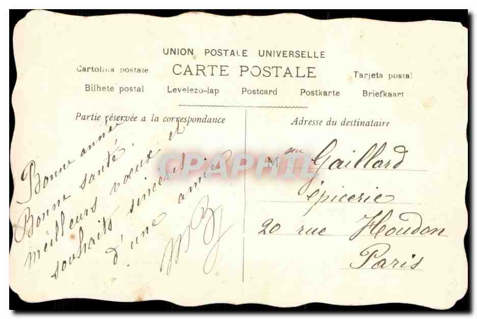 CPA Fantaisie Enfant  — Rückseite