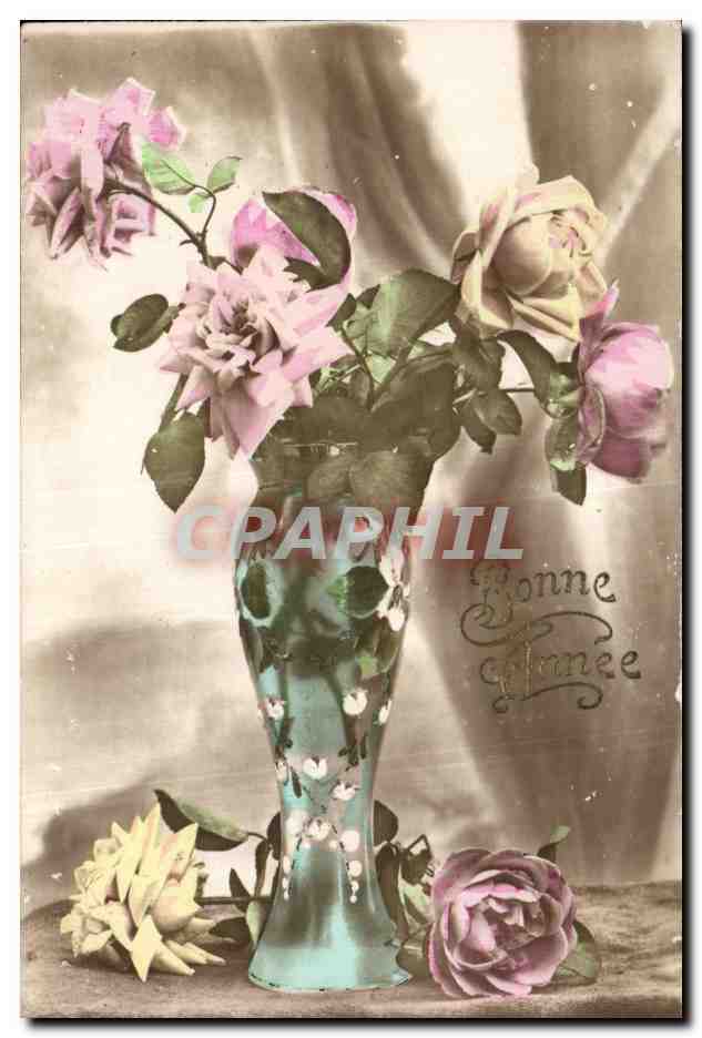 CPA Fantaisie Fleurs