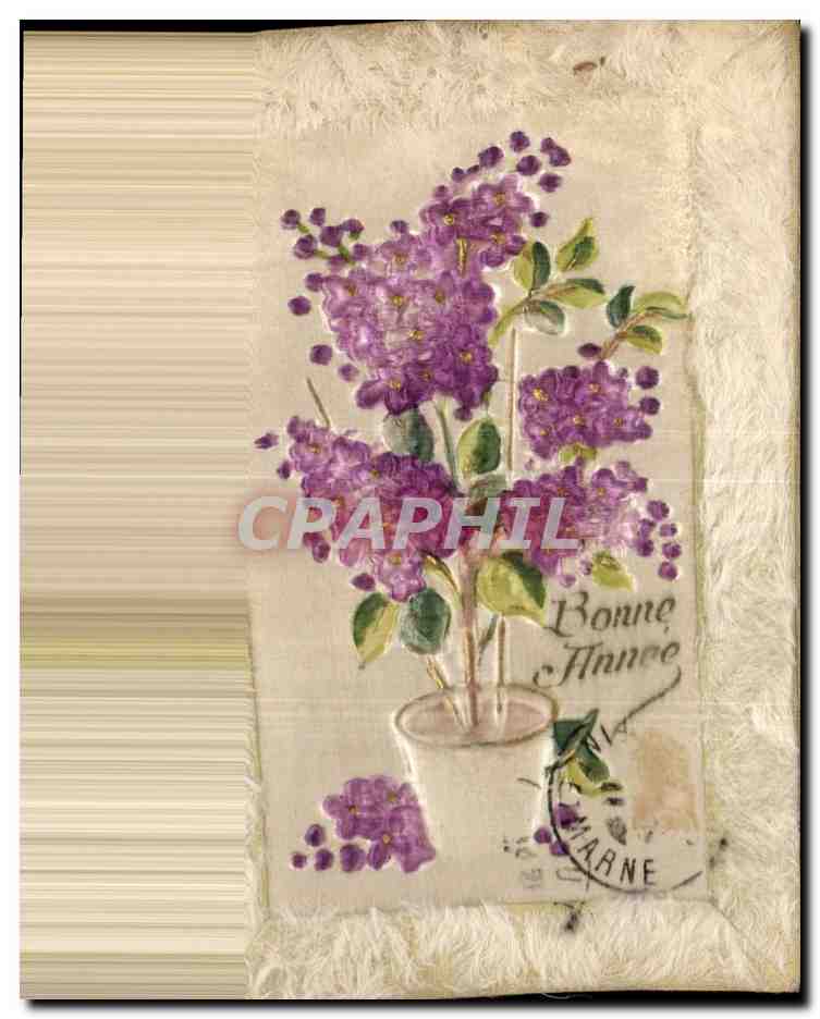 CPA Fantaisie Fleurs Bonen annee