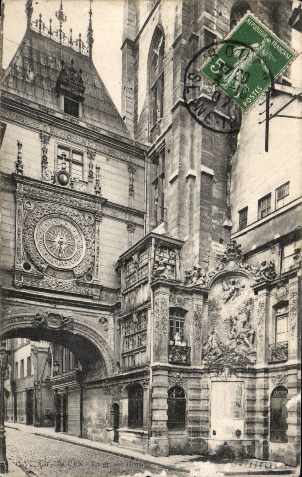 Rouen CPA La grosse horologe