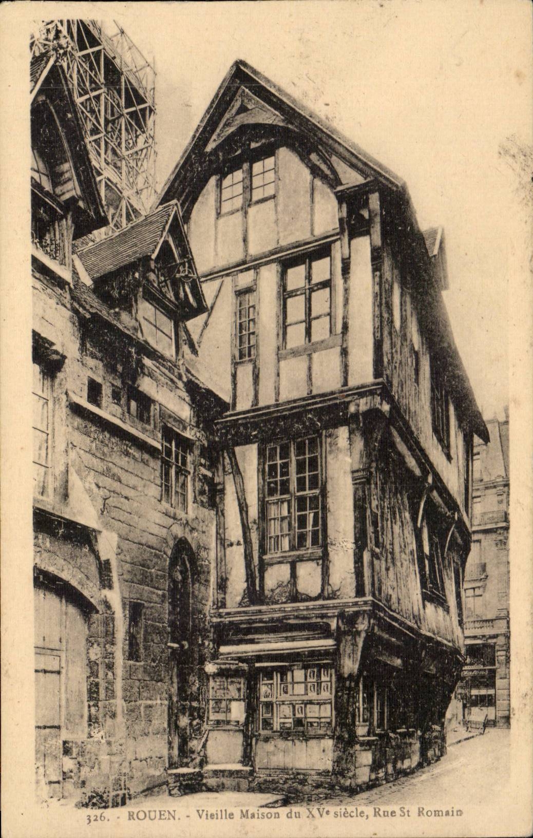 Rouen CPA Vieille maison Rue St Romain