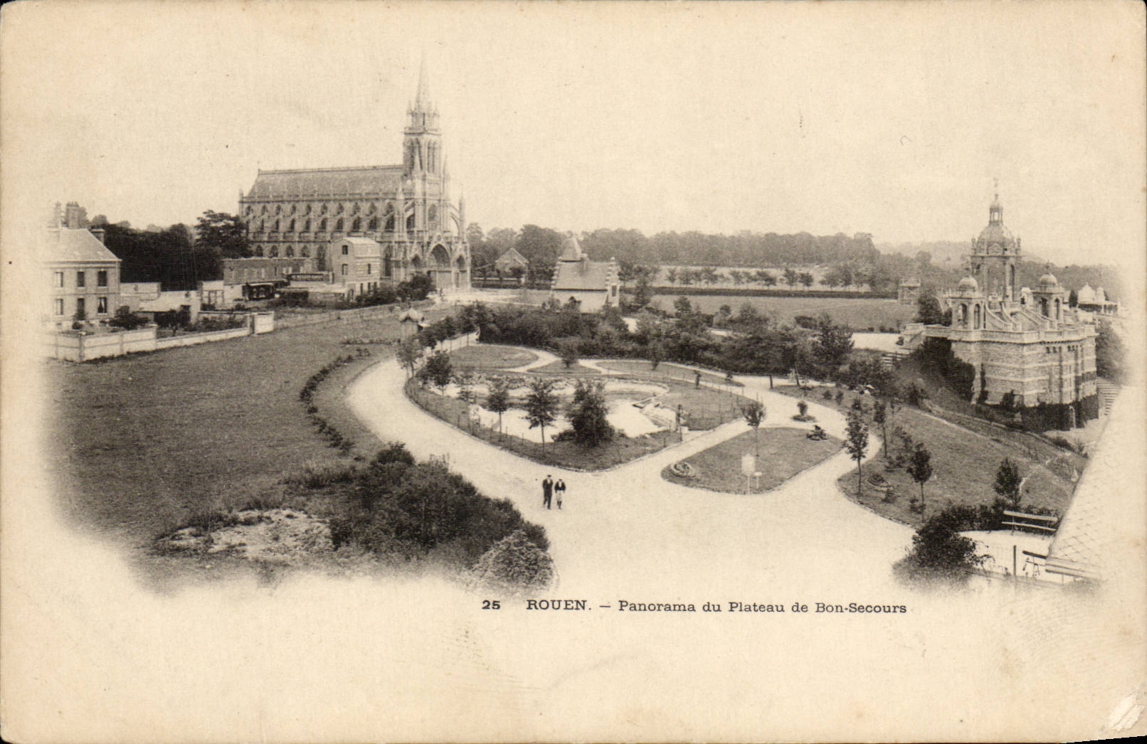 Rouen CPA Panorama du plateau de Bon SEcours