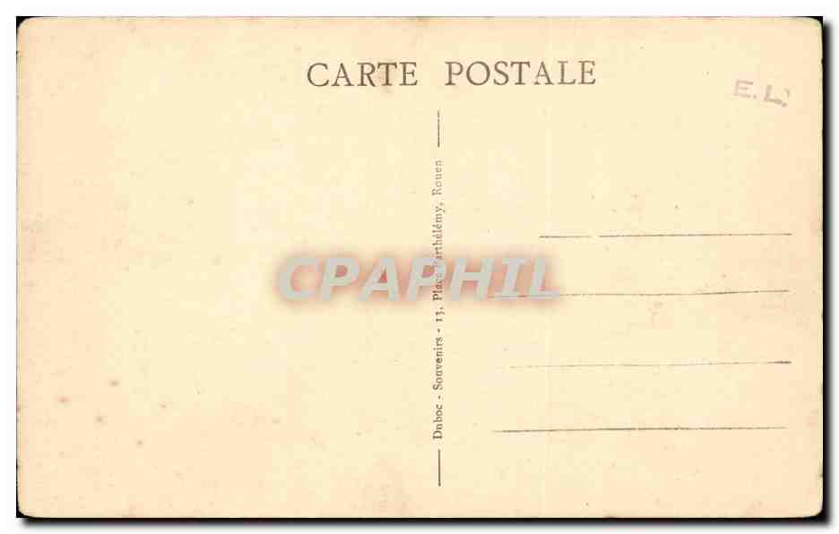 Rouen CPA Rue Jeanne d'arc La Tour St Andre — Rückseite
