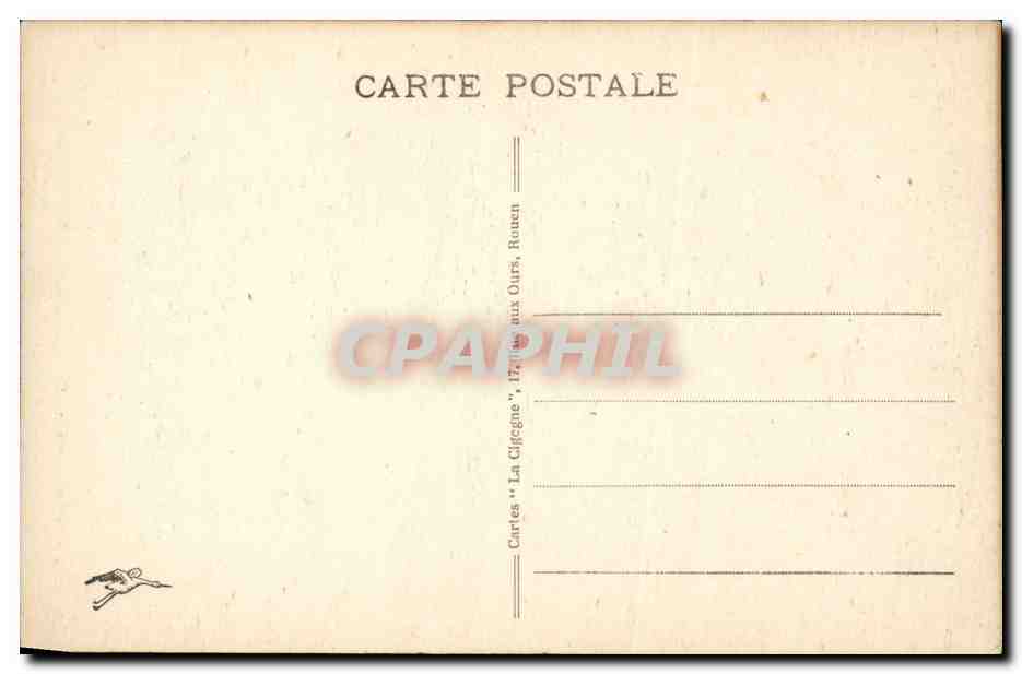 Rouen CPA Cathedrale Prte Cour des libraires — Verso