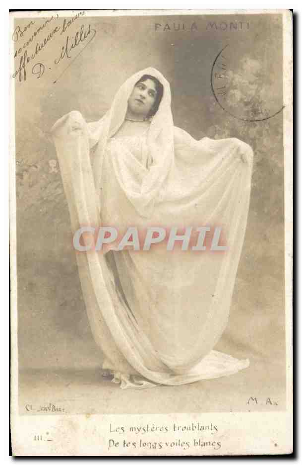 CPA FAntaisie Femme Paula Monti