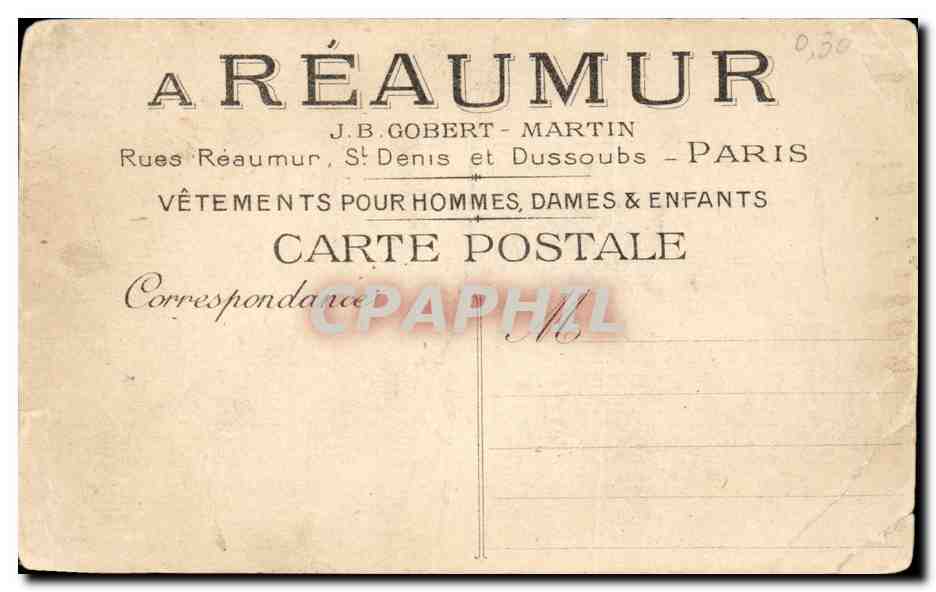Les œuvres de Miséricorde, de D. Teniers — Musée du Louvre — Collection des grands magasins 'A Réaumur' 1904 — Verso