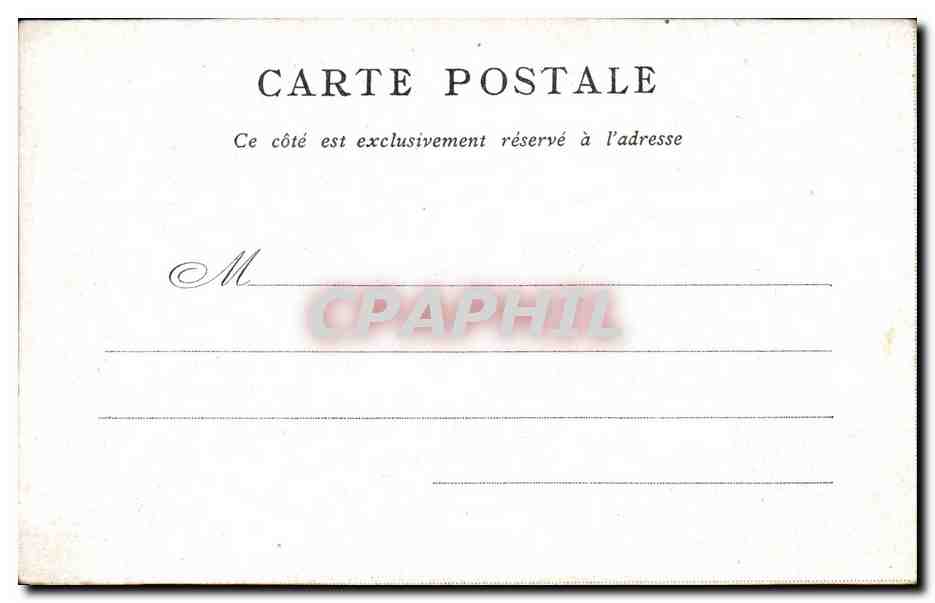 Paris CPA Pantheon — Rückseite