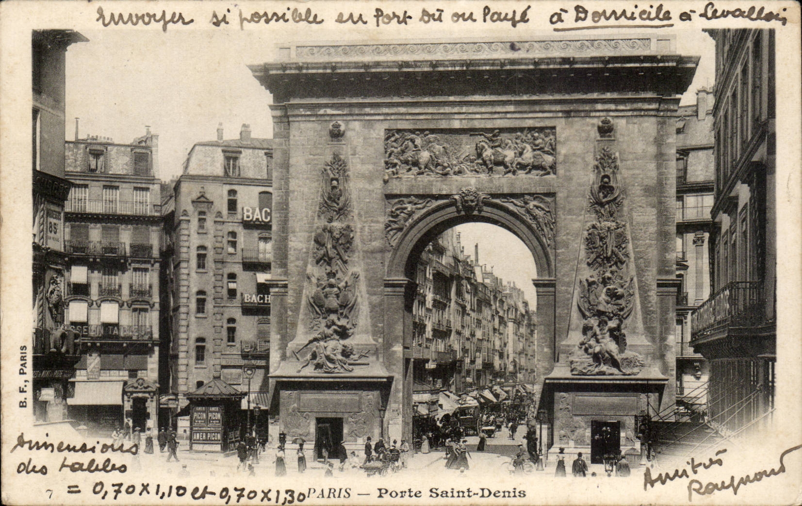 Paris CPA Porte Saint Denis