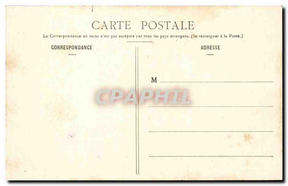 Paris CPA La bourse du commerce — Rückseite