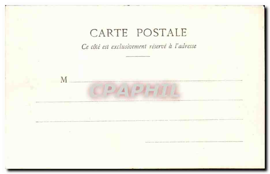 Paris CPA Le theatre Francais — Verso