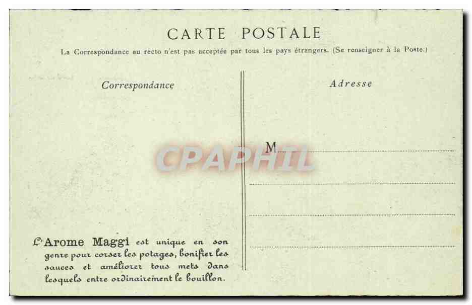 Paris CPA Gare de Lyon — Rückseite