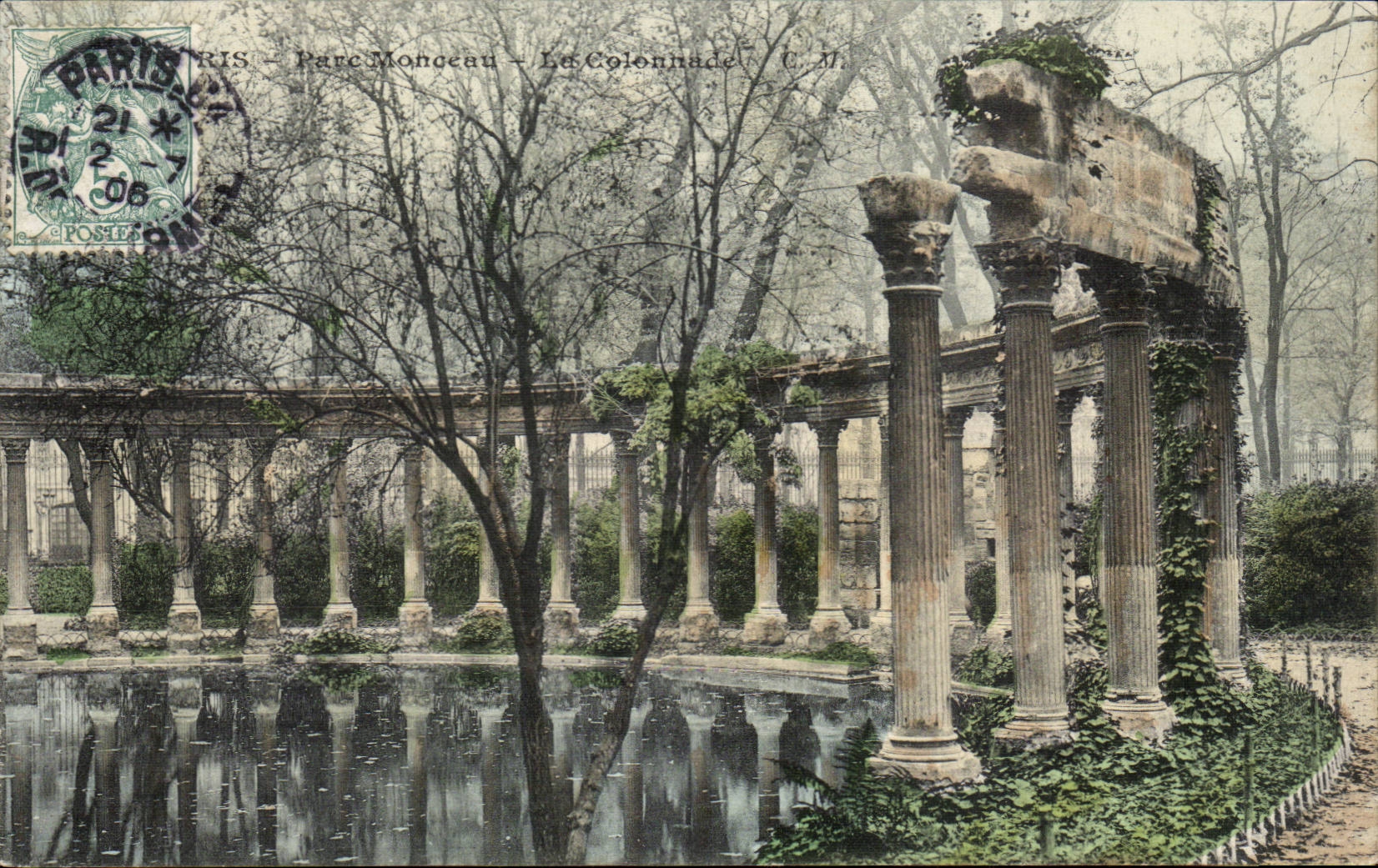 Paris CPA Parc Monceau La colonnade