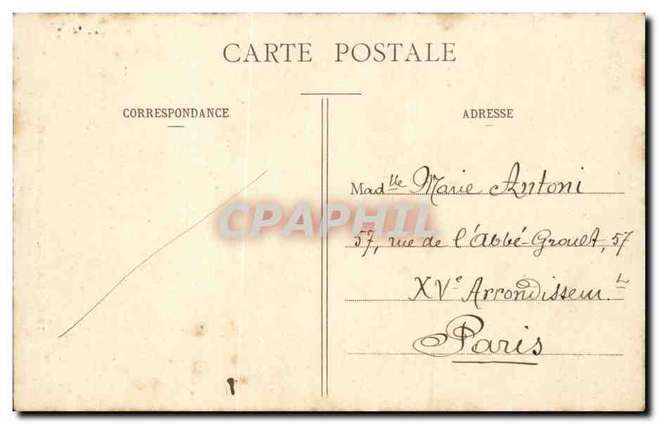 Paris CPA Notre DAme — Rückseite