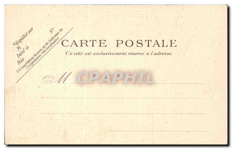 Paris CPA Le lion de Belfort — Rückseite