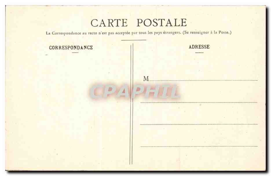 Paris CPA La mairie du 14eme — Rückseite
