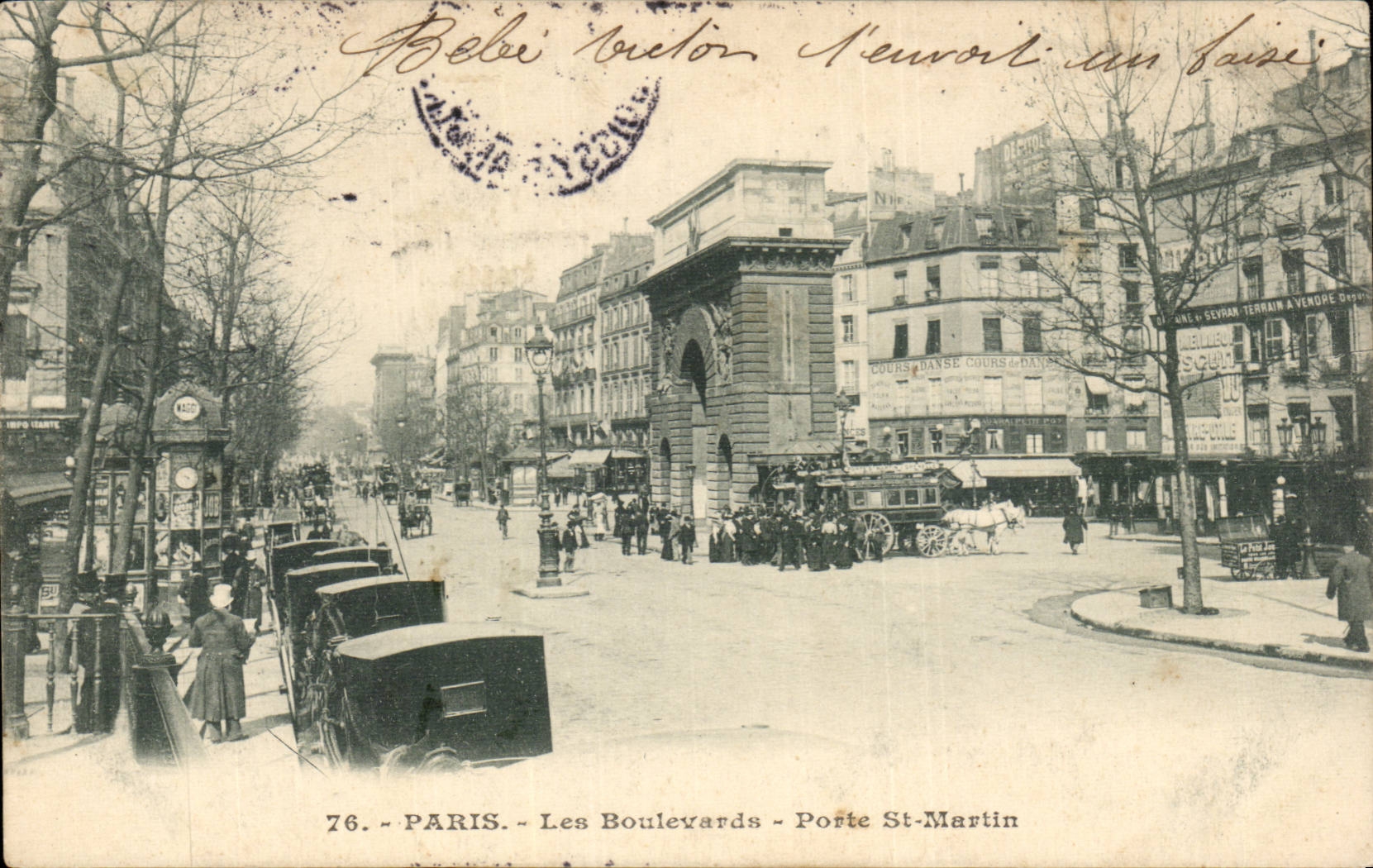 Paris CPA Boulevards Porte St Martin