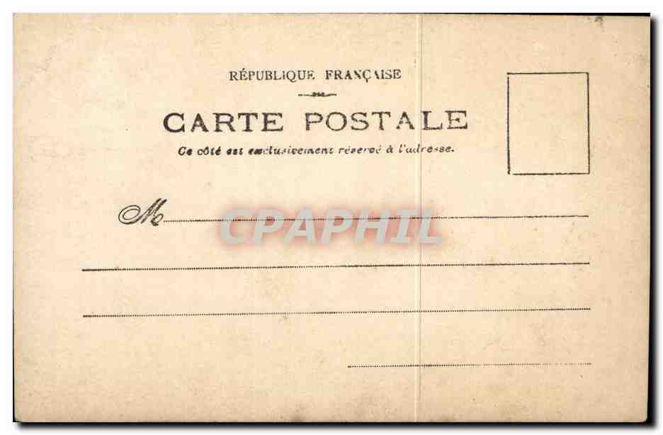 CPA Fantaisie Enfant En penitence Paresseuse — Verso