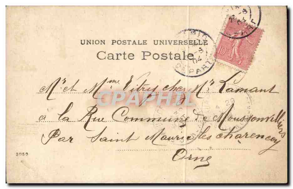 CPA Fantaisie Femme Reflections de Bobette Militaria — Verso