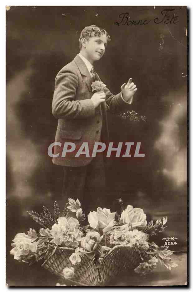 CPA Fantaisie Homme Bonne fete