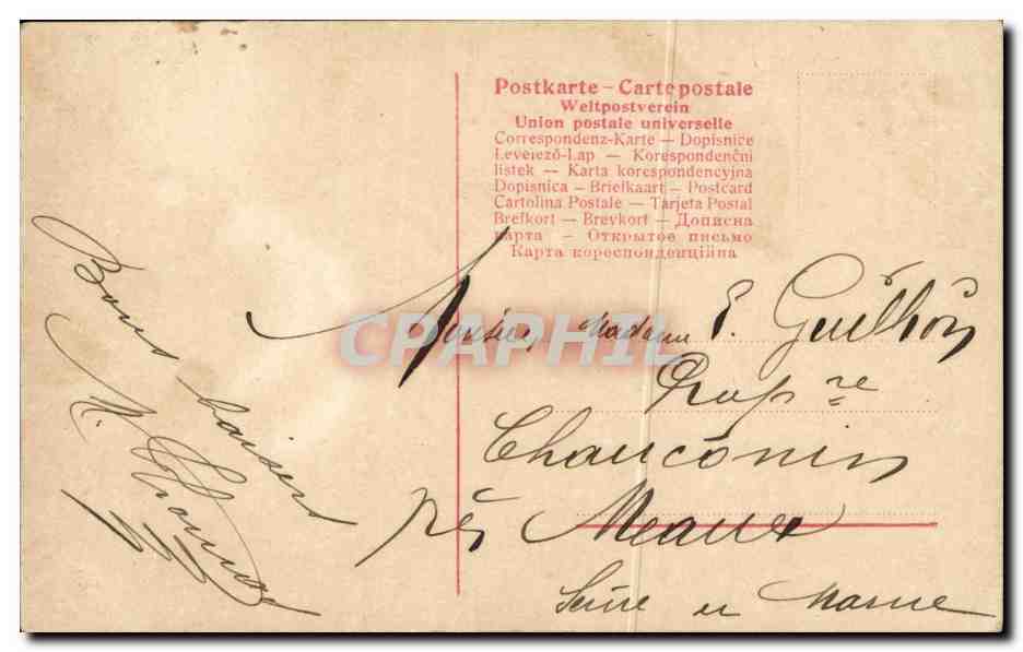 Jeune femme en tenue de mariée — carte postale colorisée — série 0613/14, éditée par la République Française — Reverso
