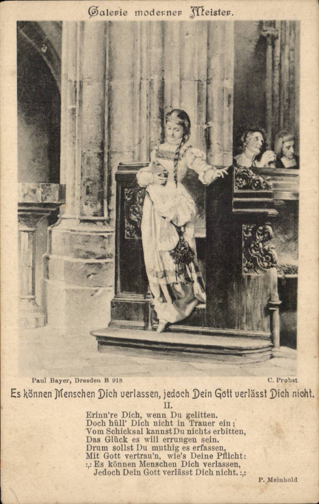 CPA Fantaisie Femme Galerie moderne Meister