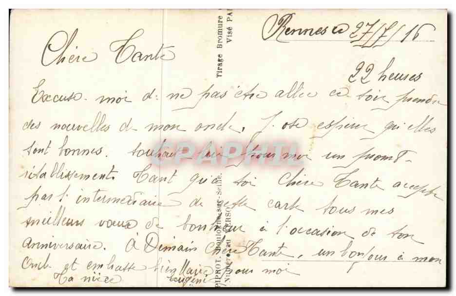 Femme tenant des fleurs — Anniversaire — Dime Editeur, Paris, n° 569 — Reverso