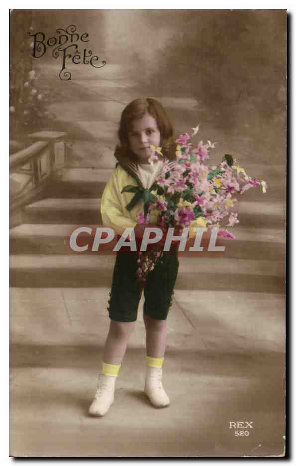 CPA Fantaisie Enfant Bonne fete
