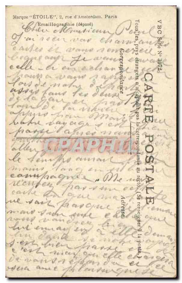 Un charmant baiser allant droit au cœur — Lacroix Phot. — Marque 'Étoile', Paris — Reverso