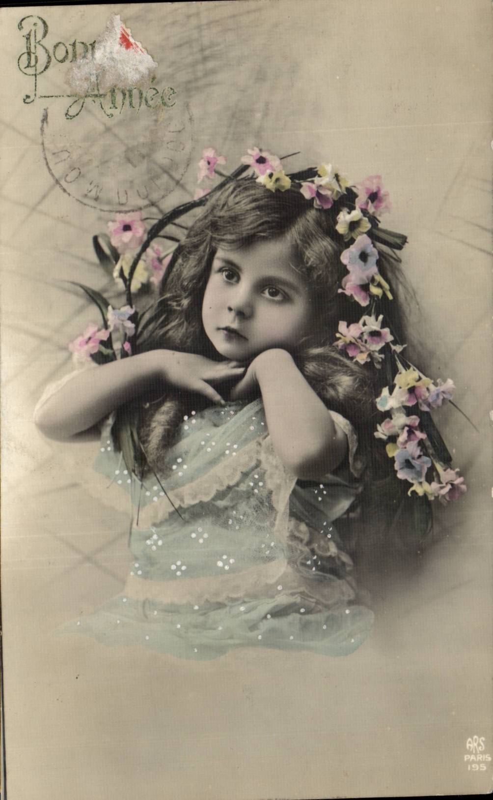 CPA Fantaisie Enfant Bonne annee