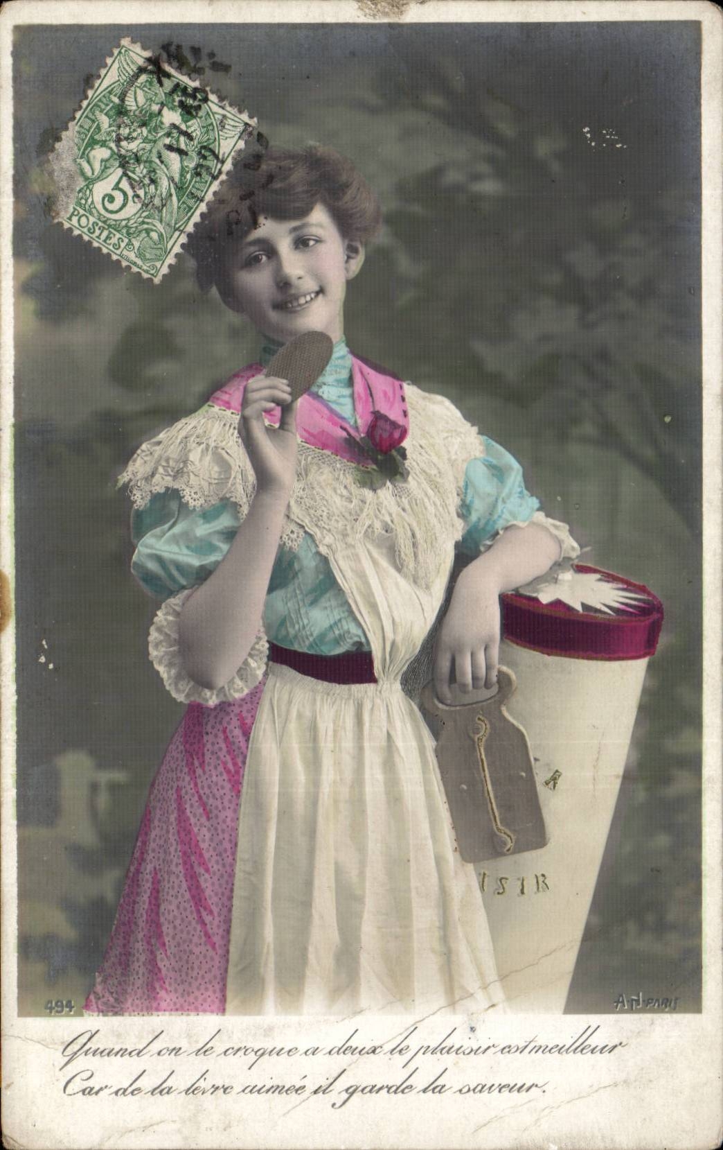 CPA Fantaisie Femme