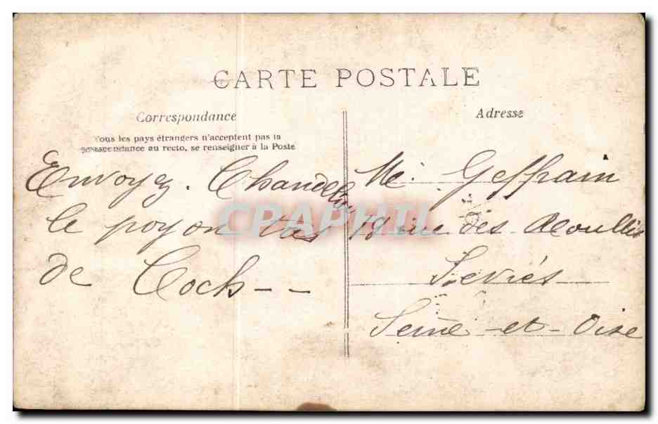 CPA Fantaisie Femme — Verso