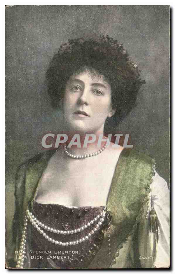 CPA Fantaisie Femme Spencer Brunton MRs Dick Lambert